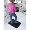Arbejdspladsm&aring;tte, Matting, Yoga Fashion 580x830x16mm, Nitril, sort