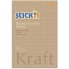 Notes, BNT Stick&acute;n, Kraft Blok, brun 101x150mm