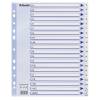 Register, Esselte, MAXI, A4,210x297mm A-&Aring;, hvid Pakke med 10 s&aelig;t