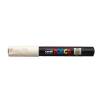 Paintmarker, Uni Posca, PC-1M, 0,7MM Rund spids, hvid, permanent