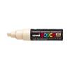 Paintmarker, Uni Posca, PC-8K, 8MM Rund spids, beige, permanent