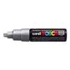 Paintmarker, Uni Posca, PC-8K, 8MM Rund spids, silver, permanent