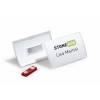 Kongresm&aelig;rker, Durable Click Fold 54x90, med magnet, transparent pakke a 10 stk