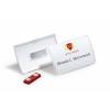 Kongresm&aelig;rker, Durable Click Fold 54x90, med magnet, transparent pakke a 10 stk