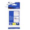 Labeltape, Brother, TZESE4 sikkerhedstape 18mmx8.00m sort/hvid