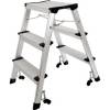 Trappestige, Twinco Twin, 3 trin mini aluminium/gr&aring;