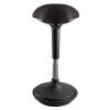 Taburet, Unilux Moove, sort/metallic