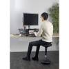Taburet, Unilux Moove, sort/metallic