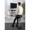 Taburet, Unilux Moove, sort/metallic
