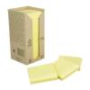 Notes, Post-it, Recycle, gul, 76x76mm pakke a 16 stk, 100% PEFC Certified