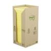 Notes, Post-it, Recycle, gul, 76x76mm pakke a 16 stk, 100% PEFC Certified