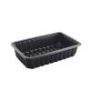 Plastbakke, F&aelig;rch, K 81-60S, 1-rums Rektangul&aelig;r 1800 ml 161x262x59mm PP, sort, karton a 300 stk F&oslash;devaregodkendt