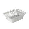 Foliebakke, Plus Pack, 1-Compartments Rektangul&aelig;r 450 ml 141x116x41mm aluminium, aluminium, pakke a 100 stk F&oslash;devaregodkendt