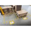 Gulvmarkering, Durable 210, Vindue A4, gul pakke a 10 stk