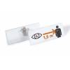 Kongresm&aelig;rker, Durable, 40x105 Med combi clip, hvid pakke a 14 stk