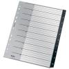Register, Leitz Recycle, A4,210x297mm 1-10, sort Pakke med 10 s&aelig;t