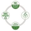 Papirkurv recycle 15 liter sort