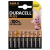 Batteri, Duracell PLUS POWER, AAA alkaline pakke a 8 stk