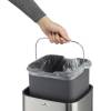 Affaldsspand, Durable, No Touch 240x240x430mm, 12L med sensor, s&oslash;lv