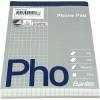 Telefonblok, Bantex, Kvadreret, A6, hvid 105x148mm, 60g/m2