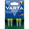 VARTA genopladelige AAA-batterier HR03 800 mAh 4stk