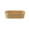 Salatbowle 500 ml 172x120x41mm Kraft, brun, Til mikroovn pakke a 50 stk F&oslash;devaregodkendt