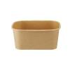 Salatbowle 1000 ml 172x120x76mm Kraft, brun, Til mikroovn pakke a 50 stk F&oslash;devaregodkendt