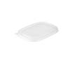 L&aring;g t/suppeb&aelig;ger, 500 - 1000 ml Firkantet 200x172x10mm PP, transparent, Til mikroovn pakke a 50 stk F&oslash;devaregodkendt
