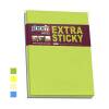 Notes, BNT Stick&acute;n, Extra sticky assorteret, 150x203mm, pakke a 4 stk