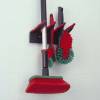 Autob&oslash;rster, Vikan Brush with water flow, sortx230mm