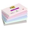Notes, Post-it, Super sticky, assorteret 127x76mm, pakke a 6 stk
