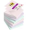 Notes, Post-it, Super sticky, assorteret 76x76mm, pakke a 6 stk