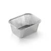 Foliebakke, Plus Pack, 1-Compartments Rektangul&aelig;r 250 ml 108x83x42mm aluminium, aluminium, pakke a 100 stk F&oslash;devaregodkendt