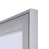 Opslagsskab, Twinco Twin 530x700mm, Med whiteboard, aluminium/gr&aring;