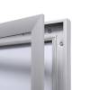 Opslagsskab, Twinco Twin 740x1000mm, Med whiteboard aluminium/gr&aring;