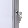 Opslagsskab, Twinco Twin 740x1000mm, Med whiteboard aluminium/gr&aring;