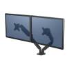 Fellowes Platinum Dual 32" monitorarm 2 arme sort