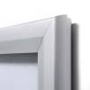 Opslagsskab, Twinco Twin 760x600mm, Med whiteboard, aluminium/gr&aring;