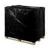 Plasth&aelig;tte, 45 &micro;m 1200 + 900 x 1500 mm, LD-PE, sort 2 fals p&aring; 450mm, rulle a 50 stk