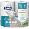 Toiletpapir Lambi Classic Plus 3-lag L25.5m Hvid