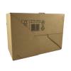 Post&aelig;ske, indre dim: 430 x 310 x 250 mm 1-lags,E-flute, 2.000 mm, FEFCO 0701 m/Automatbund selvkl&aelig;bende lukning, afrivnin, brun bundt a 10 stk, palle a 400 stk FSC Mix Credit