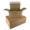 Post&aelig;ske, indre dim: 430 x 310 x 250 mm 1-lags,E-flute, 2.000 mm, FEFCO 0701 m/Automatbund selvkl&aelig;bende lukning, afrivnin, brun bundt a 10 stk, palle a 400 stk FSC Mix Credit