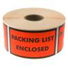 Etiketter, Firkantet, Udvendig vikling 120.00 x 70.00 mm, Blandede fibre Permanent, orange, Packing list enclosed rulle a 1000 stk