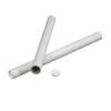 Papr&oslash;r, indvendig diameter 76.0 mm l&aelig;ngde: 1000 mm, v&aelig;gtykkelse: 2.000 mm tr&aelig;fibre, hvid, hvidt plastl&aring;g v&aelig;gt: 0.359 kg, pakke a 10 stk palle a 24 kartoner, palle a 240 stk