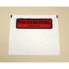 F&oslash;lgeseddellommer, C7, 130 x 130 mm transparent red-black printed Packing list, LD-PE karton a 1000 stk