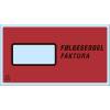 F&oslash;lgeseddellommer, LD, 235 x 130 mm transparent red-black printed Packing list genanvendt LDPE, karton a 1000 stk