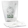 Papirs&aelig;k, 700 x 950 mm, sidefalset Kraftpapir, hvid, Hold Danmark Rent pakke a 50 stk 1-layer easily dissolvable