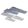 Plastikpose, 25 &micro;m 120 + 70 x 300 mm, LD-PE, klar 2 fals p&aring; 35mm, karton a 1000 stk F&oslash;devaregodkendt