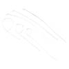 Kabelbinder, 175 mm, nylon/polyamid transparent white, pakke a 1000 stk barlok 175mm