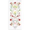 V&aelig;gkalender, Mayland Floral Delicate flowers, 190x434mm &aring;r: 2027, Flerfarvet,
